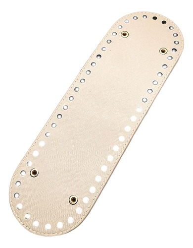Bolso De Pu Con Parte Inferior De Beige Beige 26cmx8cm