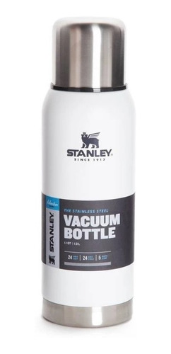 Termo Stanley Adventure Blanco 500 Ml Con Tapón Cebador 