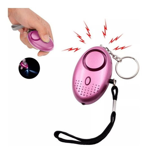 20piezas Alarma Llavero Mujer Defensa Personal Mini Antorcha