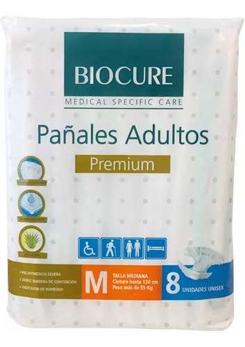 Biocure Pañales Adulto 8und