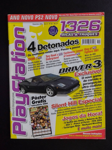 Revista Playstation Dicas E Truques 59 S/ Pôster Castlevania (Usado)