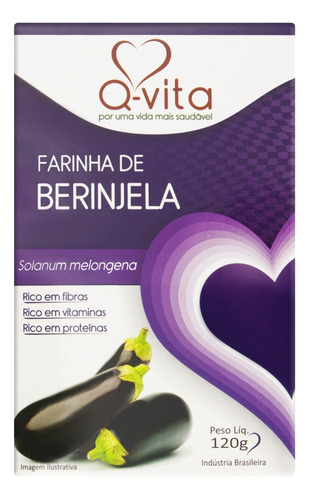 Farinha de Berinjela Q-Vita Caixa 120g