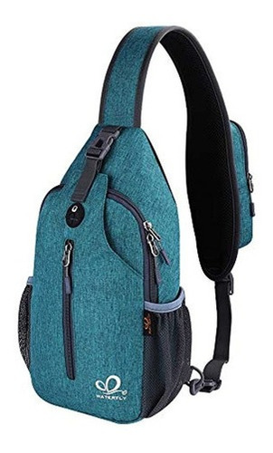 Morral Cruzado Tipo Bandolera Para Viajes Azul Waterfly