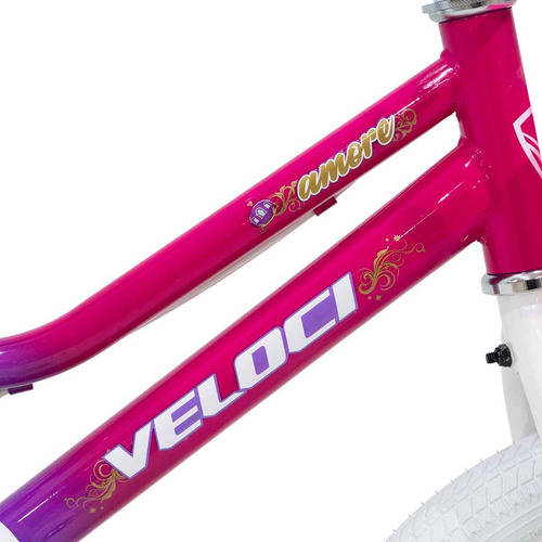 Bicicleta Amore Rodada 16 Rosa Infantil Tamaño del cuadro S