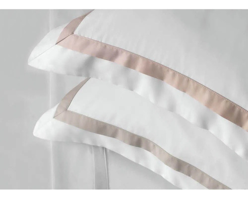Imagem 2 de 3 de Jogo De Cama Casal Trussardi 300 Fios Cetim Vercelli Rosa