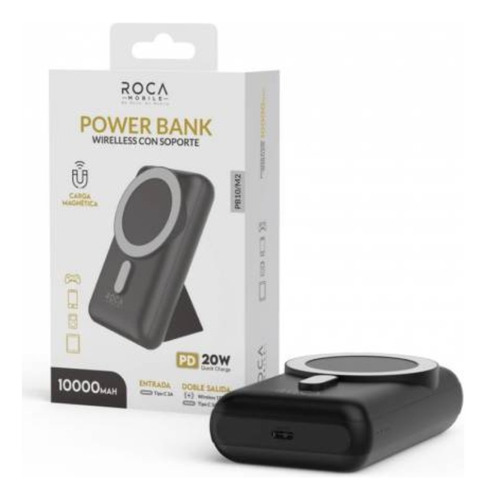 Power Bank Carga Magnética Roca Pb10-2/mag 10.000mah