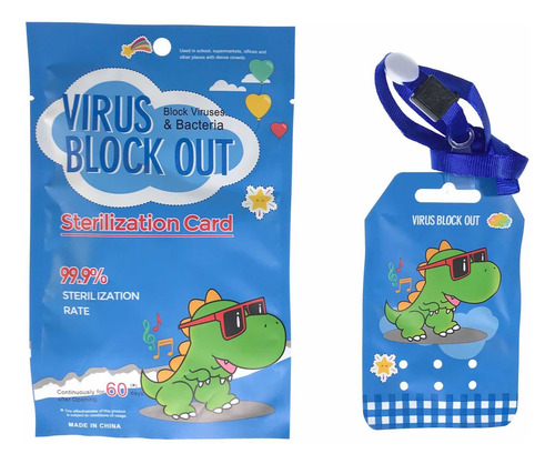 Imagen 7 de 8 de Tarjeta Sanitizante Infantil Virusblockout Niños 60dias 10pz