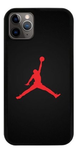 Funda Uso Rudo Tpu Para iPhone Michael Jordan Rojo Negro