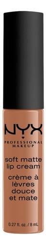 Labial Nyx Professional Makeup Soft Matte Lipstick Cream 8ml Acabado Cremoso Color Milan