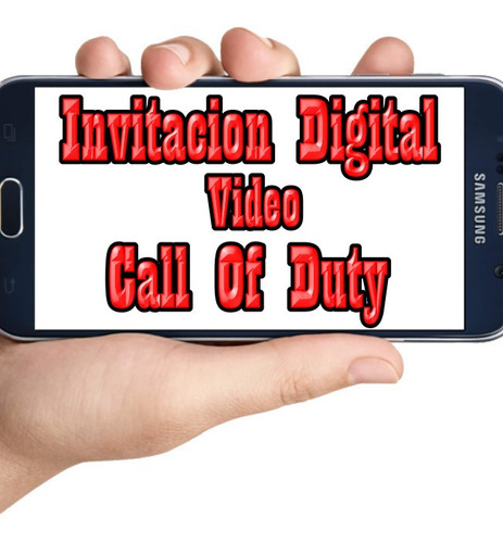 Invitacion Digital Call Of Duty Video Digital