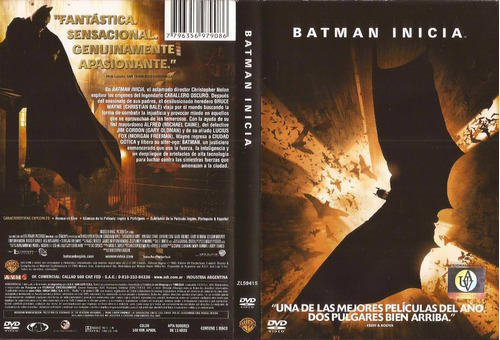 Batman Inicia Dvd Batman Begins Christian Bale Liam Neeson | MercadoLibre