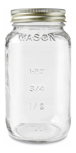 Mason Jar Frasco De Vidrio 24 Oz