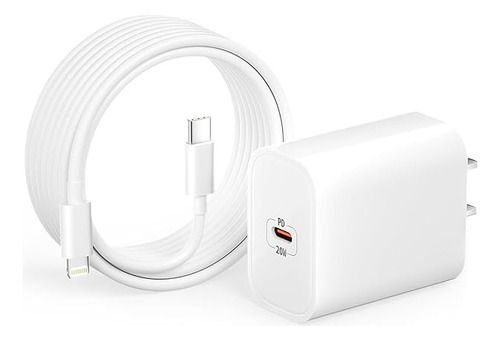 Cargador Para iPhone Certificado Mfi Adaptador De Corriente