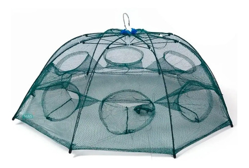 Trampa Para Mojarra Seis Bocas Plegable Pesca Carnada