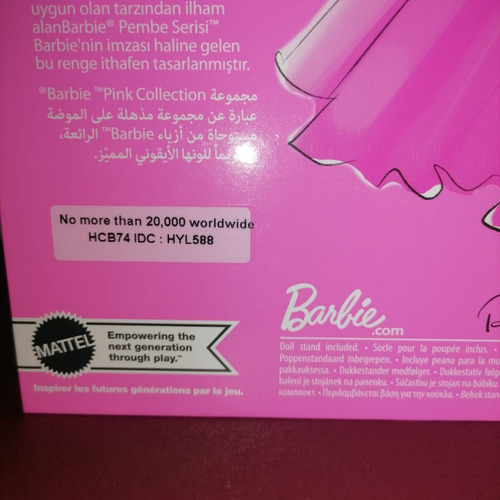 Barbie Pink Collection 3 Silkstone Mattel Hcb74 (Usado)