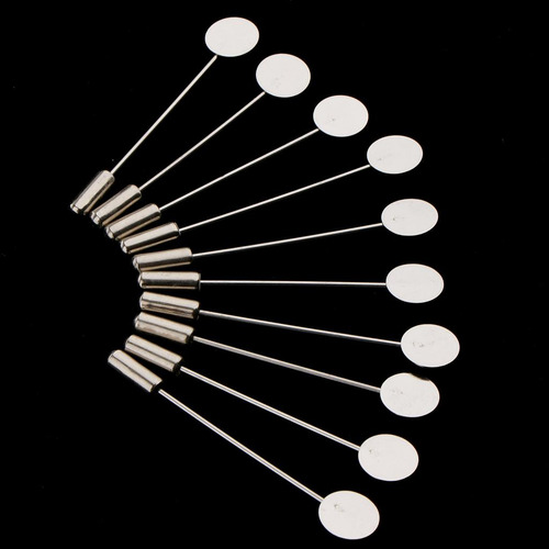 10 Piezas Insignia De Solapa Base VacĂa Hombres Mujeres