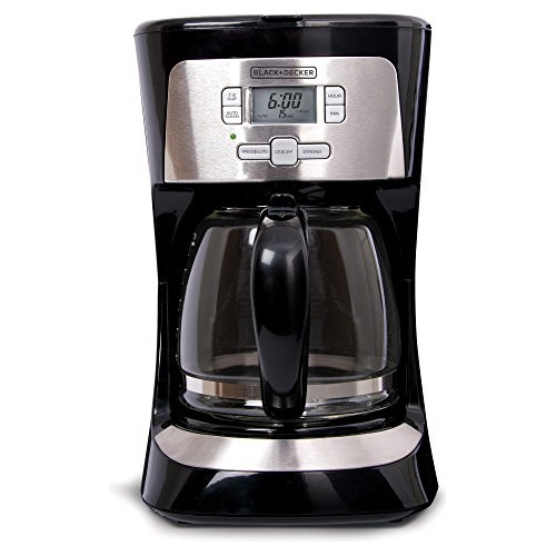 Cafetera Programable 12 Tazas, Negra