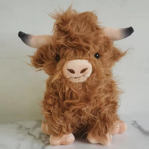 Juguete De Peluche De Vaca De Las Tierras Altas Simulado