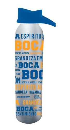 Imagen 3 de 7 de Botella Metal Aluminio Deportiva Hombre Fútbol Boca Oficial