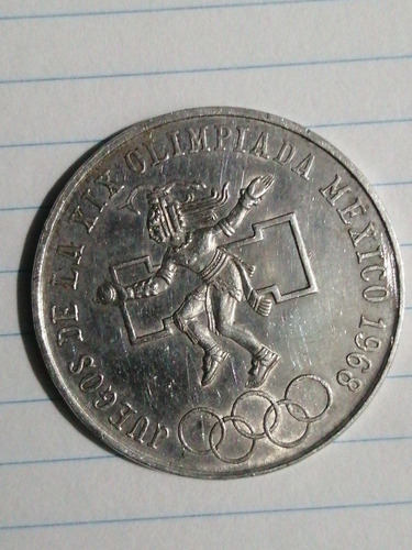 Moneda Antigua De Los Juegos De La Xix Olimpiada México 1968