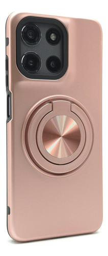 Kit Funda Protector + Mica Moto G15 Power Case Uso Rudo Duro Yon - Rose Gold Moto G15 Power