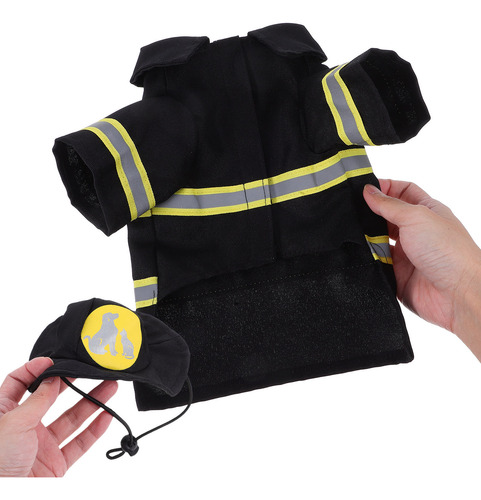 1 Juego De Ropa Para Perros Con Forma De Uniforme De Bombero