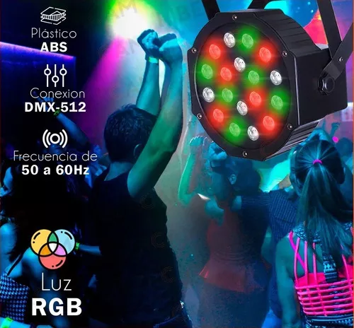 Luz Proton Par 18 Led Efectos Iluminacion Luces Dj Boliche