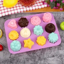 Comprar Molde De Silicon Flores Chocolates Mini Cupcakes Jabones
