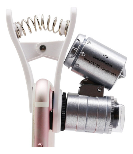 Microscopio/microlente Para Teléfono Led Universal Tipo Clip