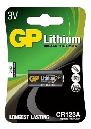 Pila Cr123a 3v Lithium Pro Gp Cr17345 Larga Duracion