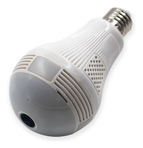 Lâmpada Câmera Led Wifi Ip Hd Panorâmica 360º Espiã Celular