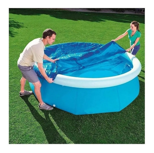 Imagen 8 de 9 de Cobertor Cubre Piletas Bestway 2.44mts Ajustable