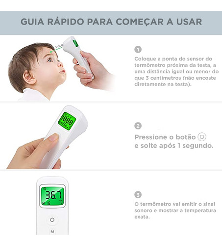 Termômetro Digital Infravermelho Bioland Corpo E Objetos