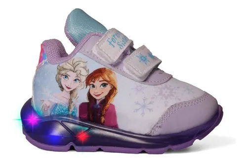 Tenis De Ni a Con Luces Disney 9222 Frozen Lila 14 21 Gnv Env o