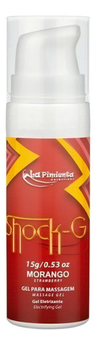 Shock G Gel Beijavel Morango 15g - La Pimienta