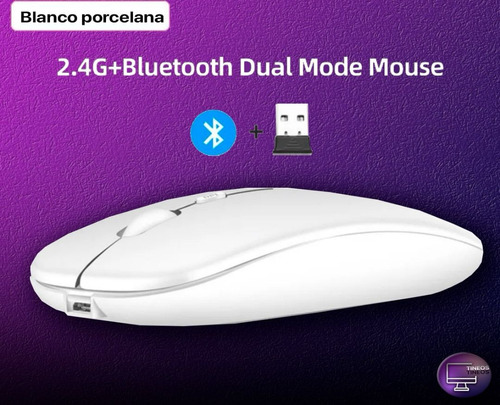 Mouse Inalambrico Recargable Incluye Usb Bluetooth Rgb Led