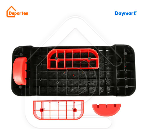 Step Aeróbico Ajustable Yoga Gym Alta Calidad Antideslizante Color Negro