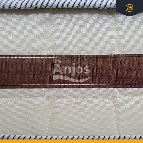 Cama Box + Colchão Molas Ensacadas Anjos Classic Solteiro