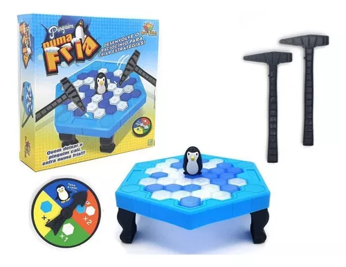 Jogo De Mesa Pinguim Numa Fria Quebra Gelo Infantil 10cm - Kubo Mix