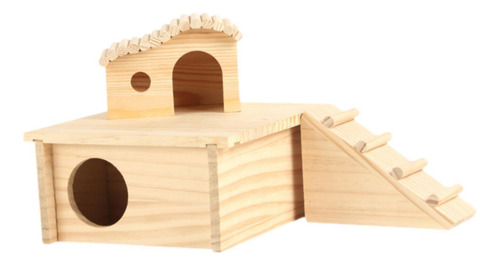 Accesorio De Jaula De De Madera Para Hámster Con Escalera
