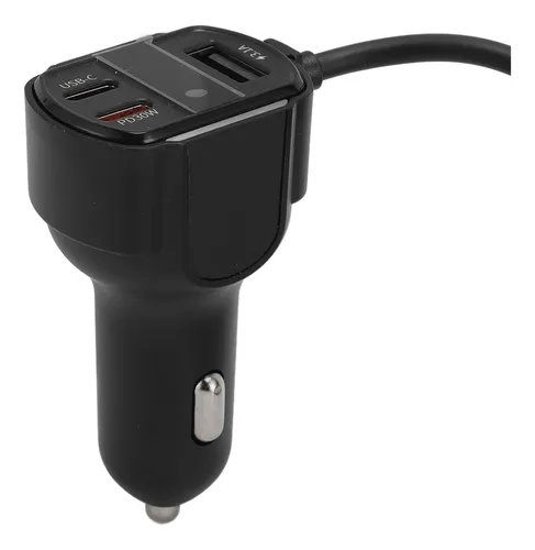 Adaptador De Coche De Carga Rápida Micro Usb Tipo C Multifun