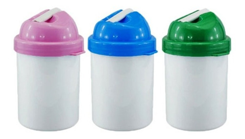 Imagen 2 de 5 de Cantimplora Para Sublimar Plastica Polimero Sublimable X6