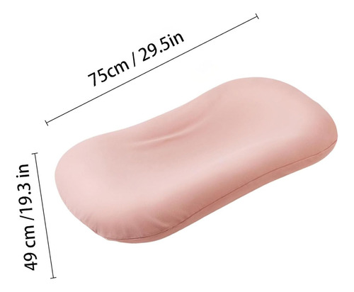 Almohada Y Funda Para Tumbona De Bebé Algodón Orgánico Rosa Rosado