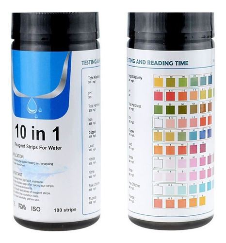 Papel Indicador De Ph 10 En 1. Test De Ph