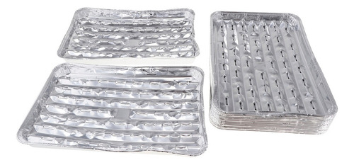 20 Piezas Papeles Desechables De Aluminio Bandeja De
