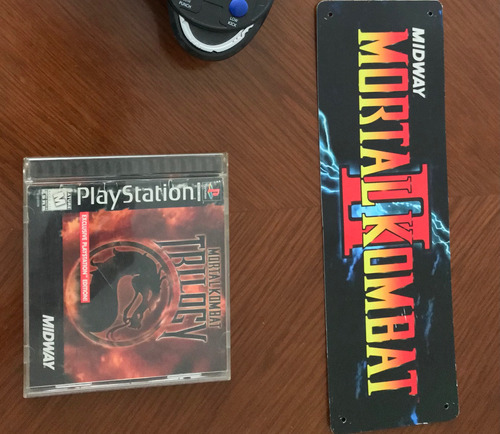 Mortal Pack Mortal Kombat Trilogy Ps1 Black Label + Letrero 