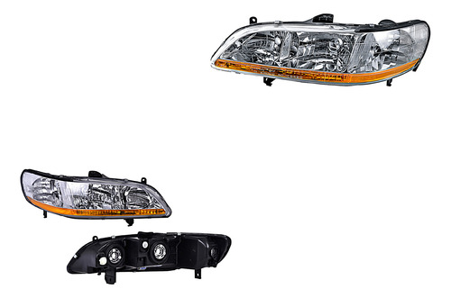 Par Juego Faros Honda Accord 2001 - 2002 Depo Rxc