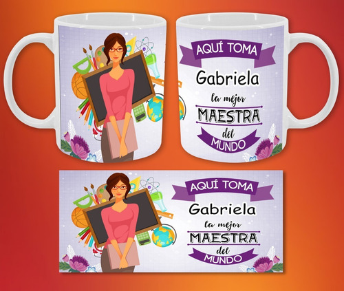 Imagen 5 de 6 de Tazas Personalizadas Dia Del Maestro