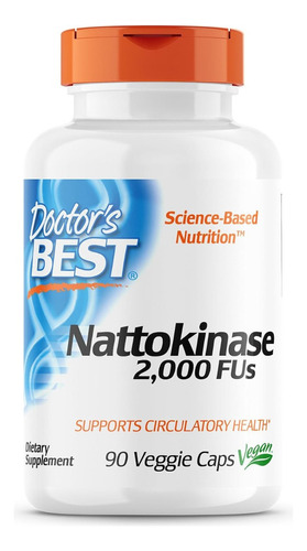 Nattoquinasa 2000 Fus Doctor's Best 90 Cápsulas Vegetales