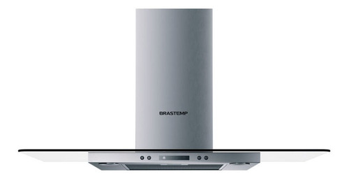 Imagem 2 de 10 de Coifa Vidro Plano Parede Brastemp 90 Cm - Bap90ar